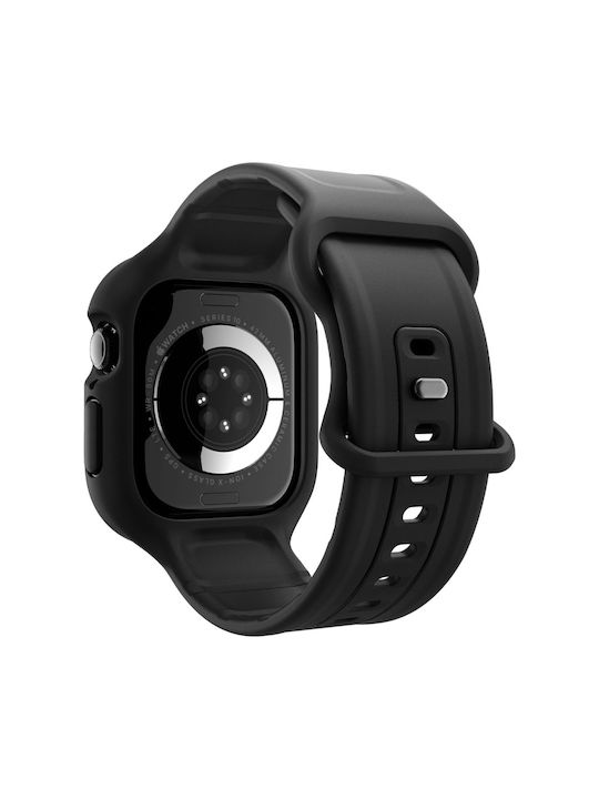 Spigen Vault Pro Silikonhülle in Schwarz Farbe für Apple Watch 46 mm