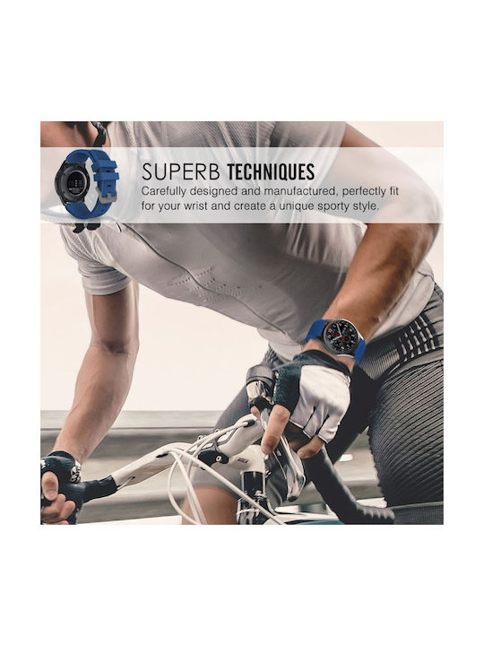 Tech-Protect Каишка Силикон Бяло / черно (Huawei Watch GT 2e - Часовник Huawei GT 2e)