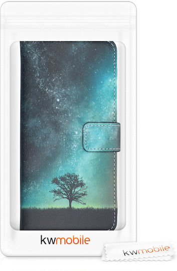 KWmobile Brieftasche Cosmic Nature (Moto G10)