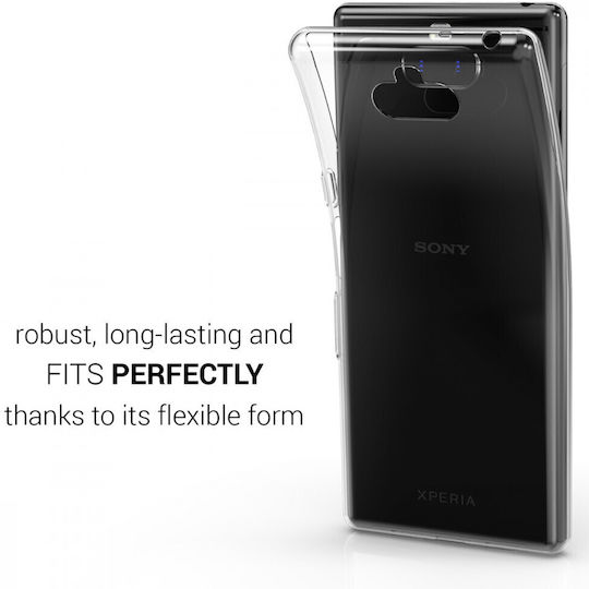 KWmobile Umschlag Rückseite Silikon Transparent (Xperia 10)