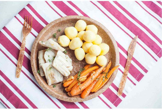 Wheat Pizza Plate for Party 10 Pieces