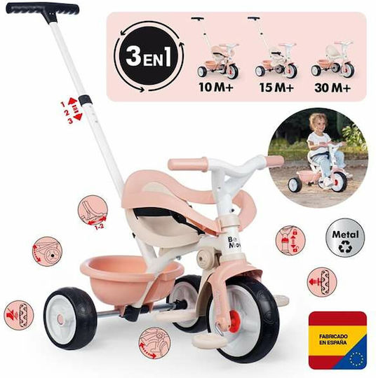 Smoby Be Move Confort Wandelbar mit Elterngriff 3-in-1 für 10 Monate Beige