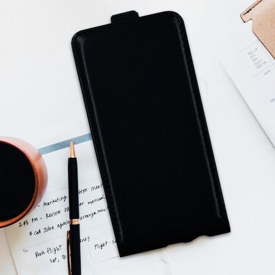 KWmobile Flip Vertikaler Flip Synthetisches Leder Schwarz (Galaxy A5 2017)