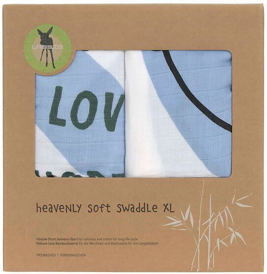 Laessig Swaddle Blanket 120x120cm 2 Bucăți Laessig Swaddle Blanket 120x120cm 2 Bucăți