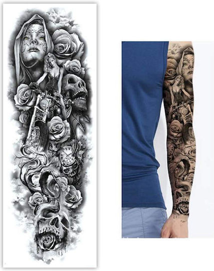 Extra Large Full Arm Sticker Tattoos 8 Sheets