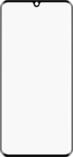 Vollkleber Vollflächig gehärtetes Glas Schwarz (Mi Note 10 Lite)