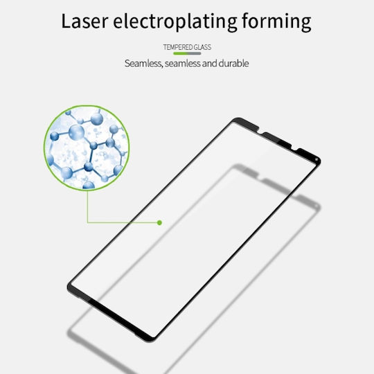Full Face Tempered Glass Μαύρο (Xperia 1 II)