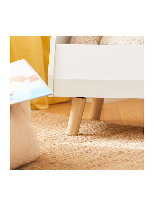 Bücherregal Boden Weiß 86x77x36cm