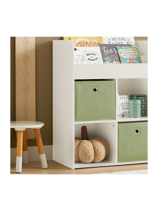 Bücherregal Boden Weiß 60x36x20cm