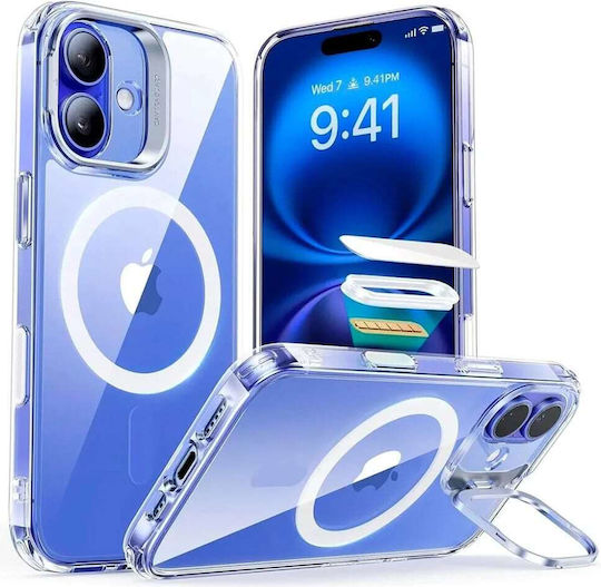 ESR Classic Hybrid Umschlag Rückseite Metallisch Transparent (iPhone 16)