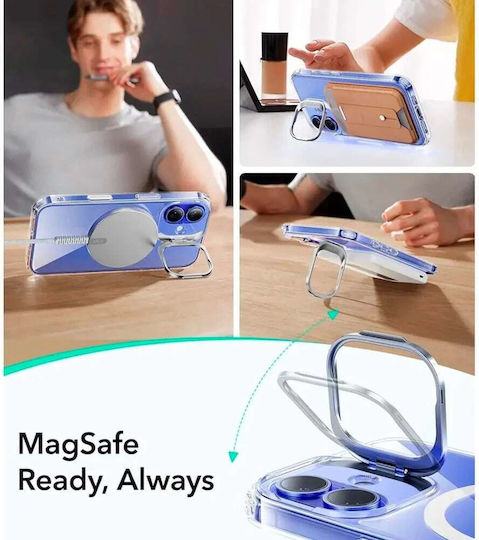ESR Classic Hybrid Umschlag Rückseite Metallisch Transparent (iPhone 16)