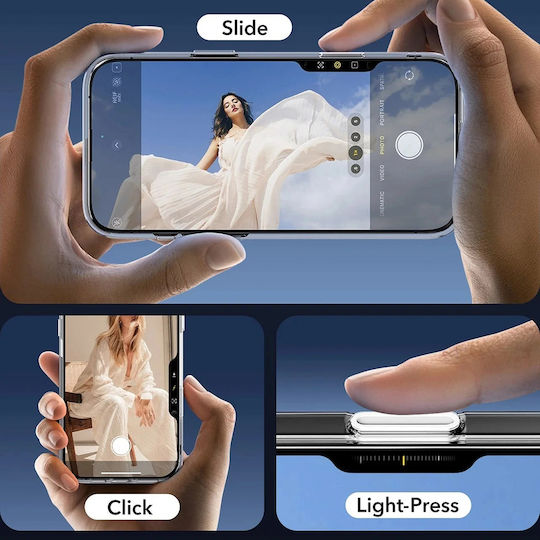 ESR Classic Hybrid Camera Umschlag Rückseite Silikon Transparent (iPhone 17 Pro Max / iPhone 17 Pro / iPhone 16 Pro Max)