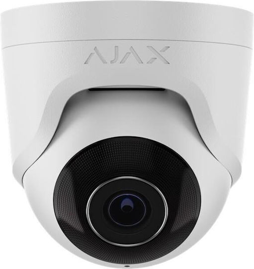 Ajax Systems TurretCam IP Überwachungskamera 4K Wasserdicht mit Mikrofon und Objektiv 4mm