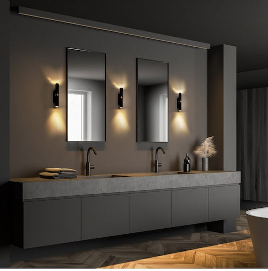 TK Lighting Μοντέρνο Φωτιστικό Τοίχου με Ντουί G9 Μαύρο