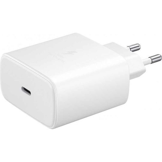 Samsung Charger with USB-C Port and Cable USB-C - USB-C 45W Whites (EP-TA845X Bulk)