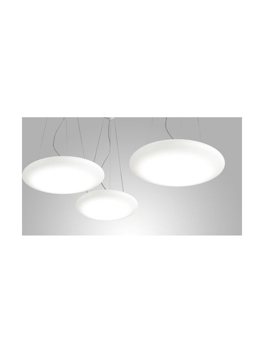 Zafferano Κρεμαστό Φωτιστικό Λευκό LED 45x45εκ.