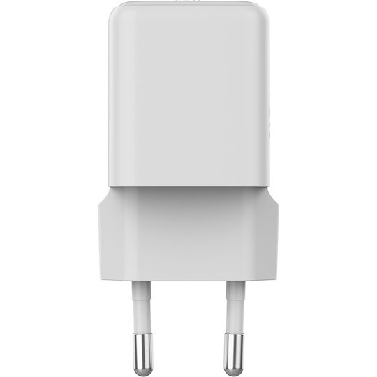 Canyon GaN Kabelloser Handyladegerät mit USB-A und USB-C Ausgangsanschlüsse 20W Stromlieferung / Schnellladetechnologie Weiß