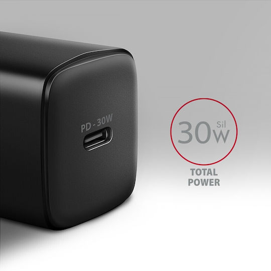 Axagon Φορτιστής Χωρίς Καλώδιο 30W Power Delivery / Quick Charge 3.0 Μαύρος