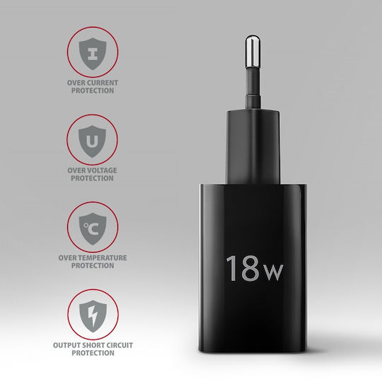 Axagon Φορτιστής Χωρίς Καλώδιο 18W Quick Charge 3.0 Μαύρος