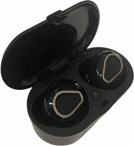In-ear Bluetooth Handsfree Ακουστικά με Θήκη Φόρτισης Μαύρα