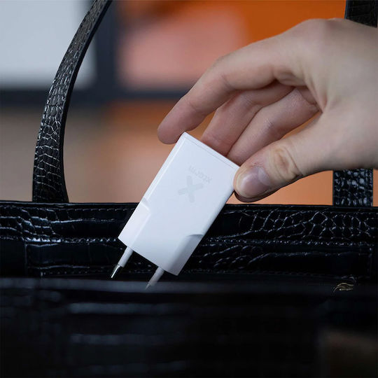 Xtorm Încărcător Fără Cablu cu Port USB-A și Port USB-C 25W Livrarea energiei / Quick Charge 3.0 Albς (XG2SL025)