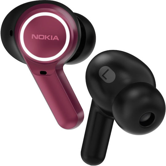 Nokia Clarity Earbuds 2+ Bluetooth Handsfree Ακουστικά με Αντοχή στον Ιδρώτα και Θήκη Φόρτισης Ροζ