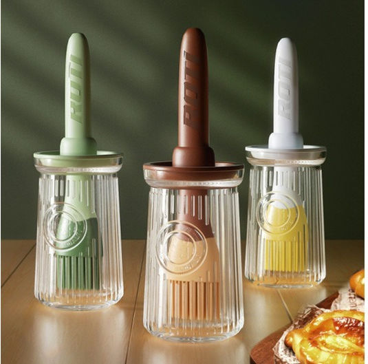 Oil Bottle with Silicone Brush 6.9cm