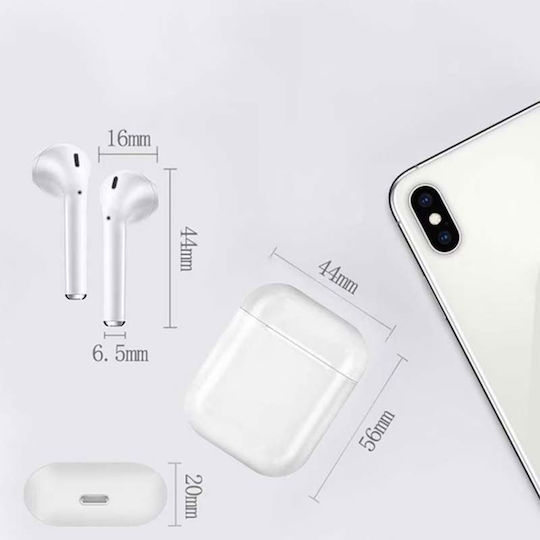 In-Ear Bluetooth-Freisprecheinrichtung Kopfhörer mit Ladeetui Weiß