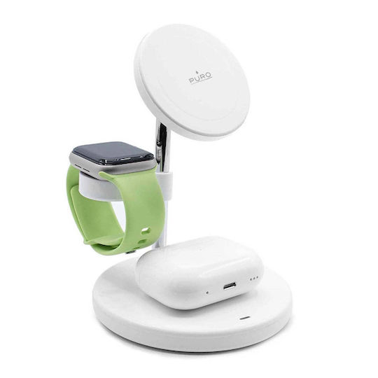 Puro Magsafe Charger 15W Whites (Mag Station)