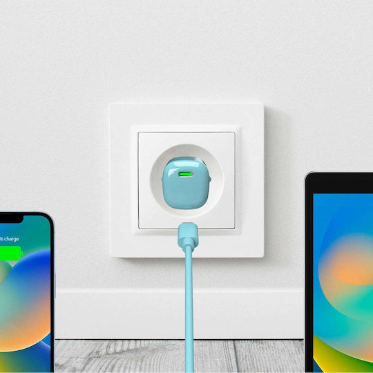 Puro Φορτιστής Χωρίς Καλώδιο GaN με Θύρα USB-C 20W Power Delivery Πράσινος