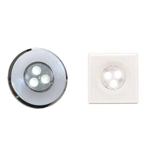 Olympia Electronics Επαναφορτιζόμενο LED Εφεδρικό Φωτιστικό Ασφαλείας με Τροφοδοσία Μπαταρίας GR-82/WP/230V/SQ