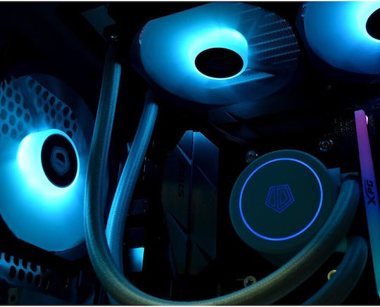 ID-Cooling Ventilator Pentru Carcasă 120mm (1500rpm / 62cfm) cu Iluminare ARGB și Conexiune 3-Pin