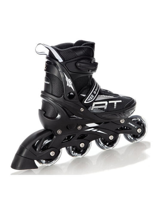 Raven Inline Αυξομειούμενα Rollers Μαύρα Παιδικά