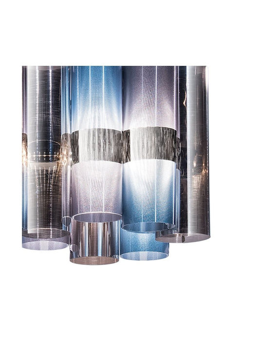 Slamp La Lollo Κρεμαστό Φωτιστικό Κίτρινο LED με Θερμό Λευκό Φως Ράγα 142x28x28εκ.