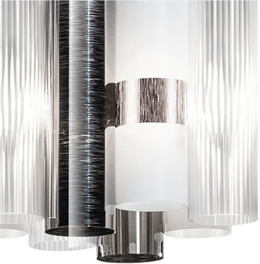 Slamp La Lollo Lustră Galben Calea ferată 142x28x28cm.