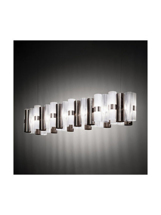 Slamp La Lollo Κρεμαστό Φωτιστικό Κίτρινο LED με Θερμό Λευκό Φως Ράγα 142x28x28εκ.