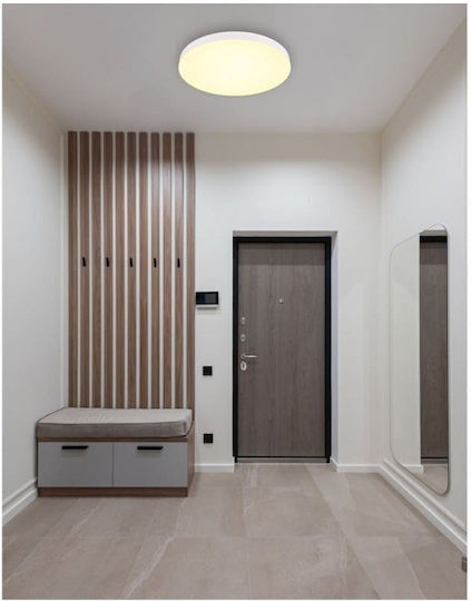 Globo Lighting Πλαφονιέρα Οροφής 50εκ. Λευκή με Ενσωματωμένο LED