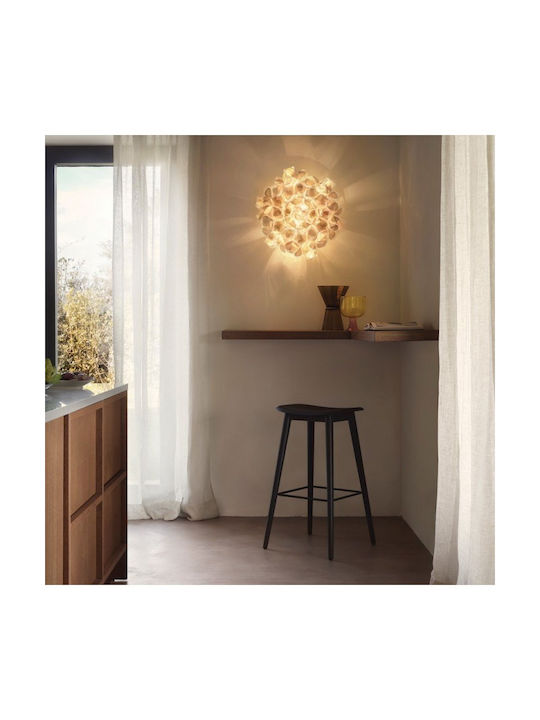 Slamp Clizia M Ceiling Mount Light 53cm Black with Socket E27