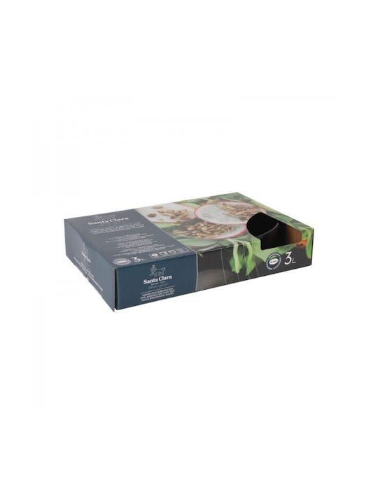 Santa Clara Vas Oval Rezistent La Căldură Din Sticlă Cu Capac 35x24cm