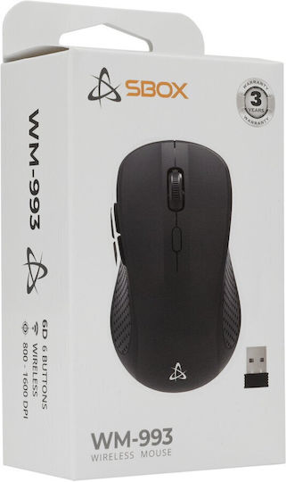 Sbox WM-993 С кабел Мишка Черен
