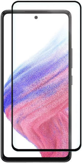 6D Пълно лепило Закалено стъкло за цялото лице Черен (Galaxy A53)