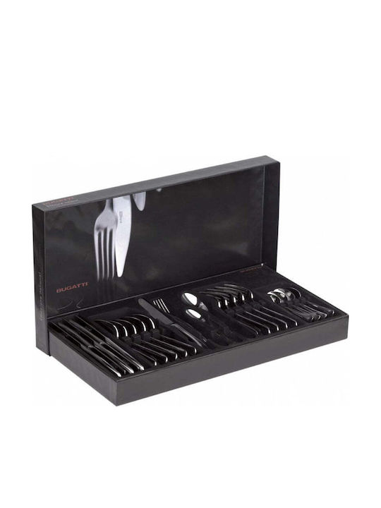 Casa Bugatti Oxford Old-silver Set de Tacâmuri Inoxidabil Maro 24buc