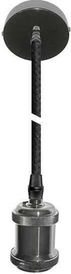 Adeleq Pendant Light Black with Socket E27