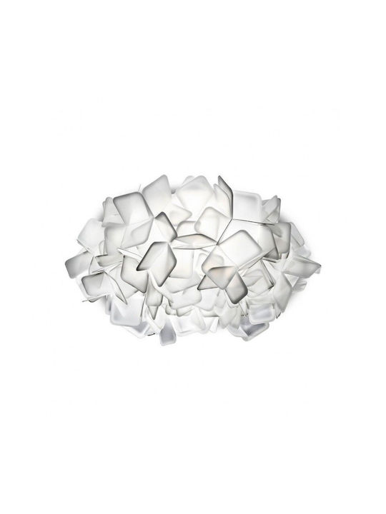 Slamp Clizia Medium Fume Ceiling Mount Light Transparent with Socket E27
