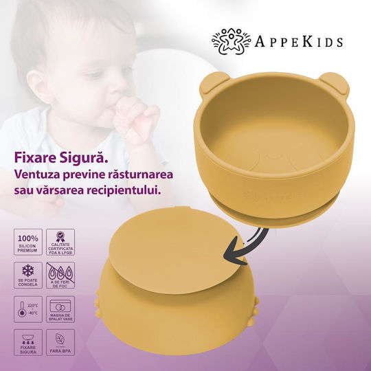 AppeKids Kinderessschale aus Silikon Beige