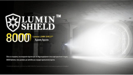 NiteCore Flashlight LED with Maximum Brightness 8000lm EDC37 Black