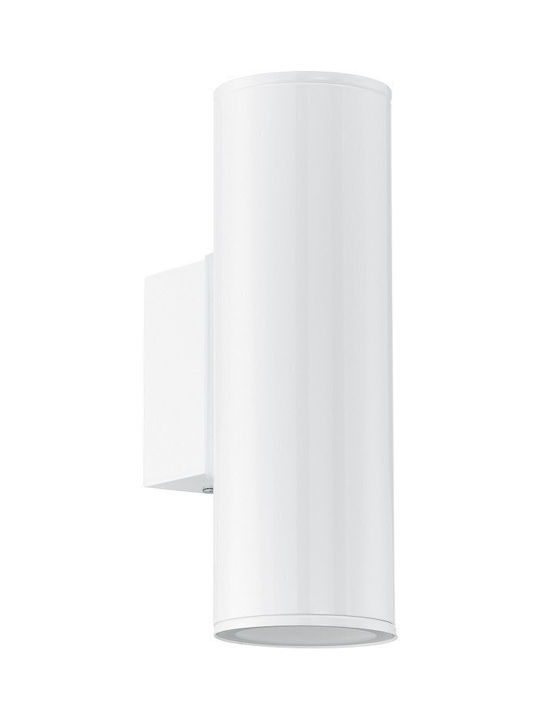 Eglo Riga Wall-Mounted Outdoor Spot Light GU10 IP44 Double Beam 6.5x20x20εκ.