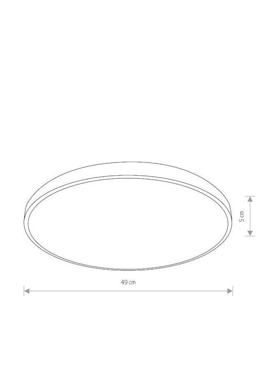 Nowodvorski Round LED Panel 32W with Warm White Light 3000K