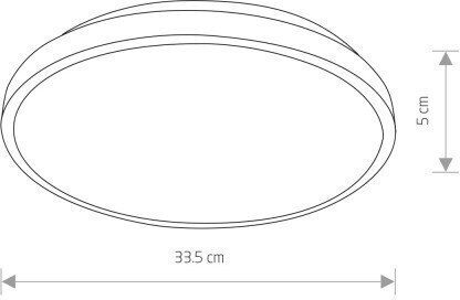 Nowodvorski Στρογγυλό LED Panel 22W με Θερμό Λευκό Φως 3000K
