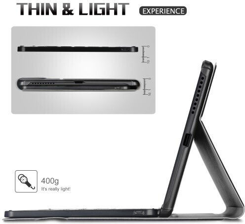 Flip Cover Δερματίνης με Πληκτρολόγιο Μαύρο (Lenovo Tab M10 Plus 10.3")